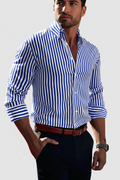 L.R ™ Striped Cotton Dress Shirt