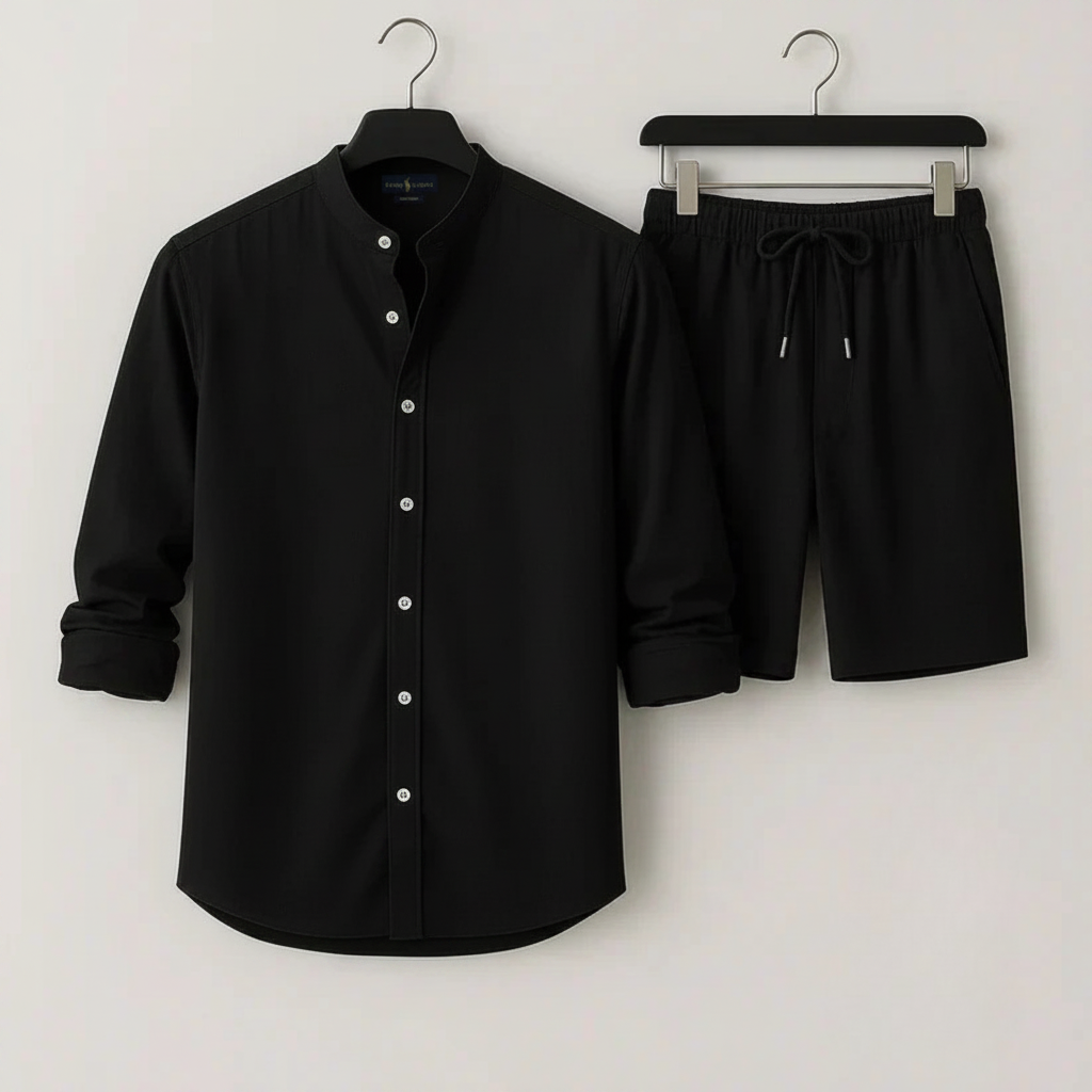 L.R Summer Shirt & Shorts Set - Clearance Sale