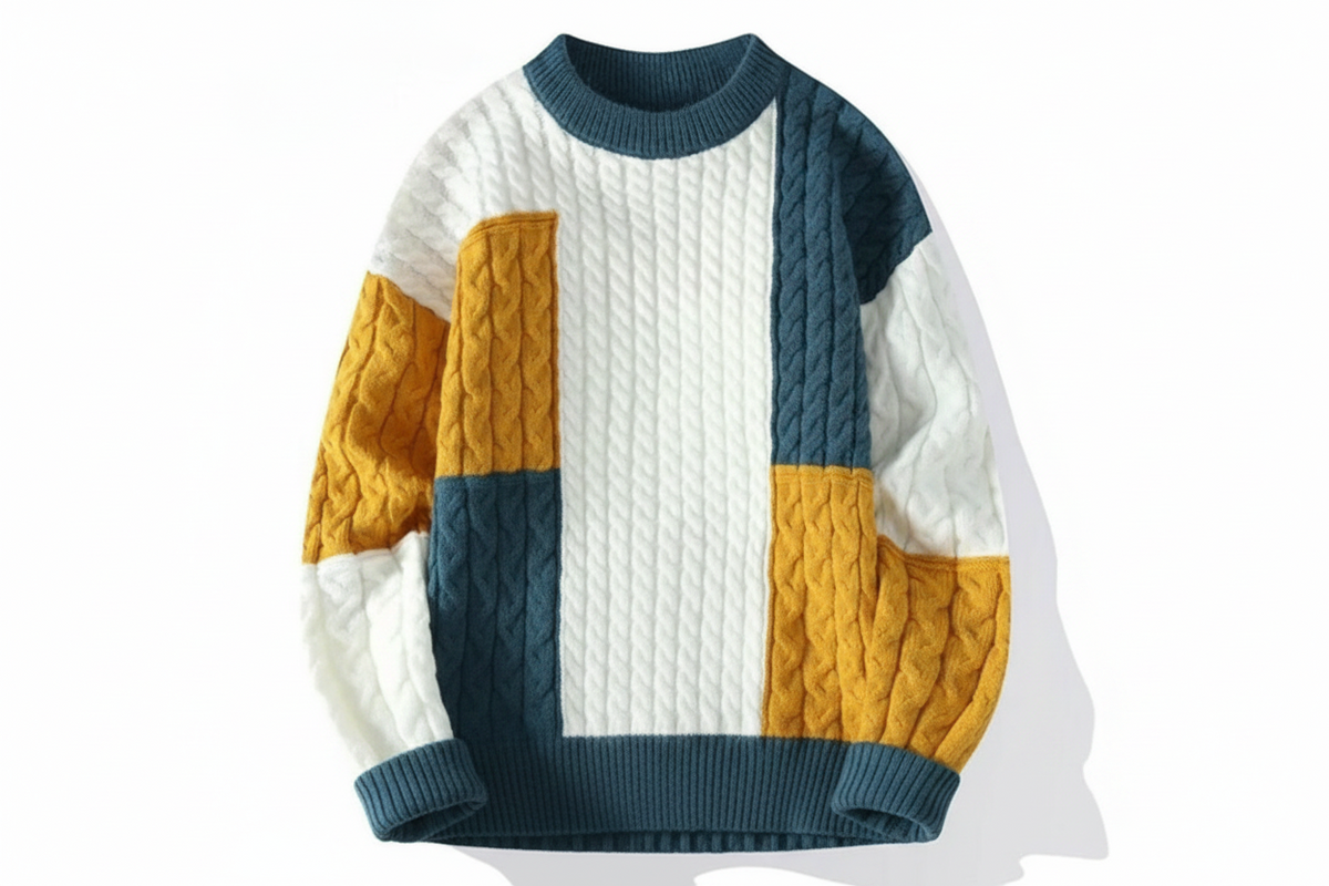 Retro Patchwork Pullover - CLEARANCE SALE