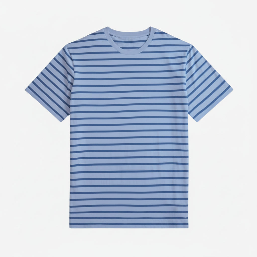 L.R Striped Jersey Crewneck T-Shirt